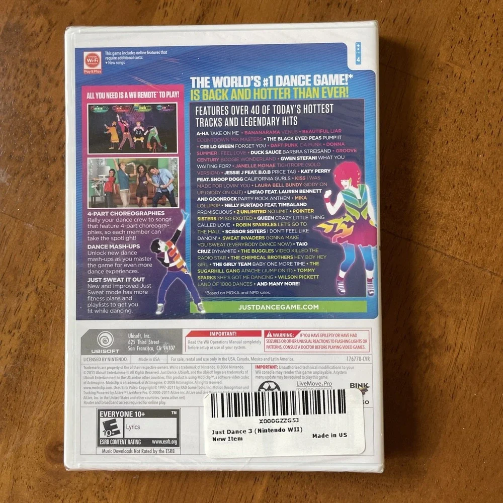 Just Dance 3 Nintendo Wii 2011 Brand New Factory Sealed Video Game Dancing